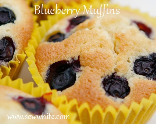 Sew White blueberry muffins 2