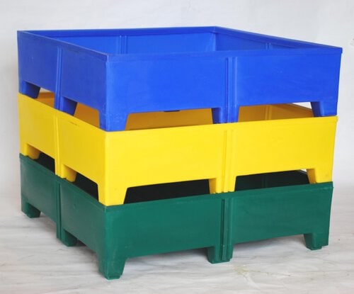MTU-Series, Stack Only Containers, 10 Bushel, 47" x 47" x 14" - Image 3
