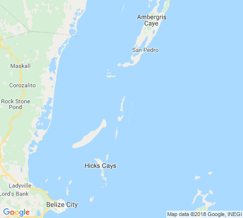 Belize group travel trip map