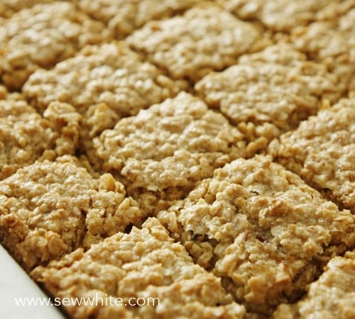 Chocolate Flapjacks recipe sew white 2