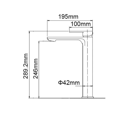 IVANO Series Black Tall Basin Mixer