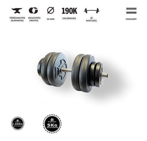 GazoFitness® Kézi Súlyzó 25,5 Kg