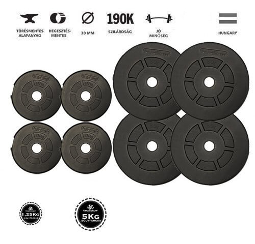 GazoFitness® Súlytárcsa Csomag  25 Kg