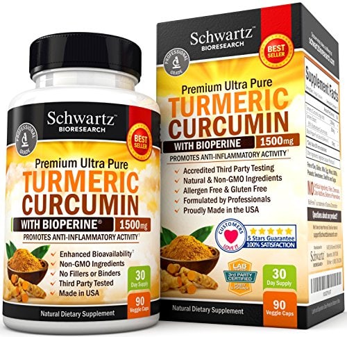 Turmeric Curcumin with Bioperine 1500mg.