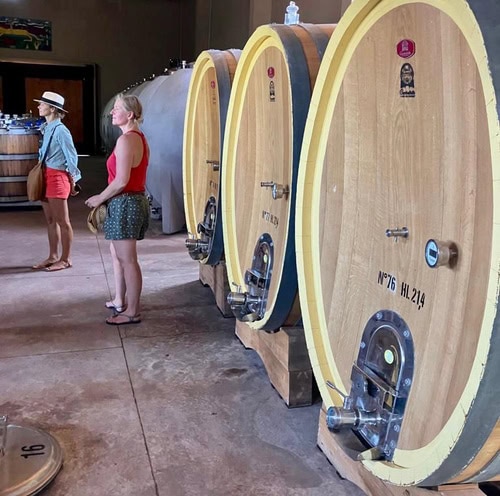 Touring the cellars of the wineries in Mendoza