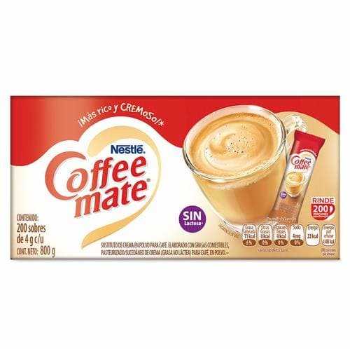 COFFE MATE CREMORA PARA CAFÉ CAJA DE 200 UNIDADES 4G