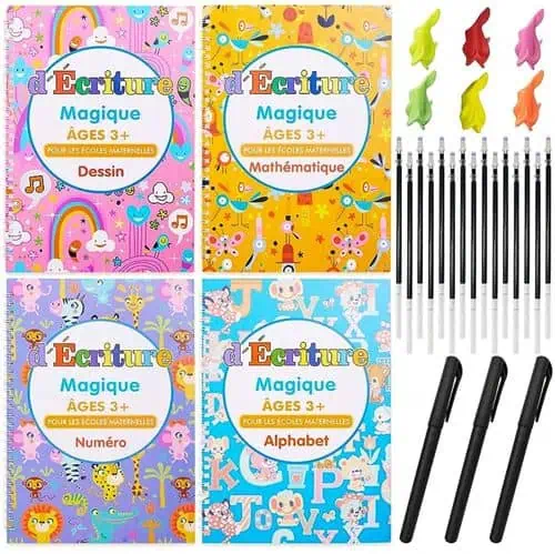 Cahier Magique Réutilisable d'Écriture et de Chiffres pour Enfants au Bénin – Image 3