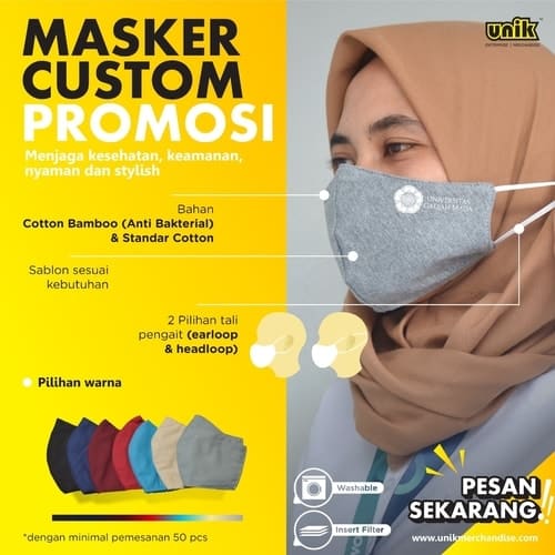 Masker Kain Hijab Karet
