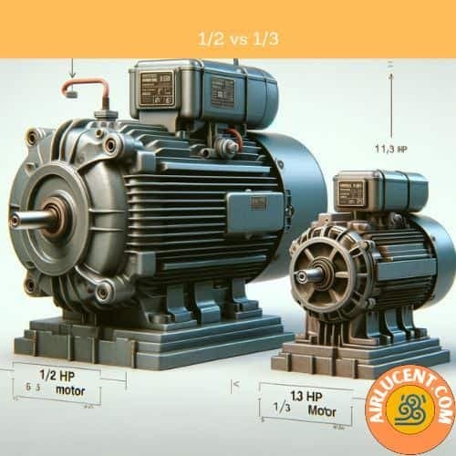 1/2 motor vs a 1/3 hp motor