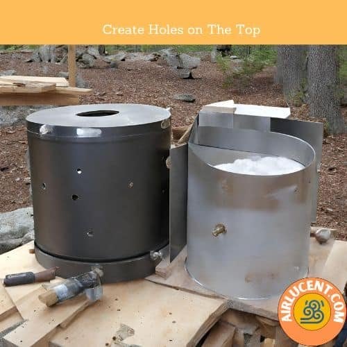 Create holes on the top