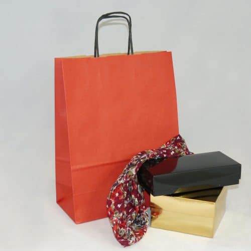 25 x 11 x 32 cm czerwona torba