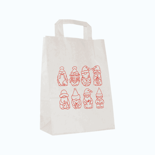Torby świąteczne małe 22 x 11 x 31 cm Mikołajki 42