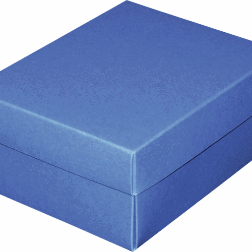Pudełko niebieskie 16 x 12,5 x 7 barwione w masie