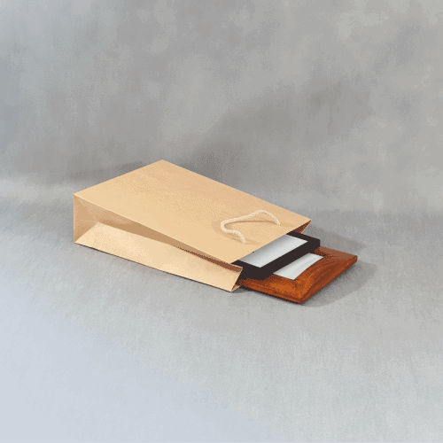 Torba ekologiczna A4 beżowa Kraftlux 24x9x33