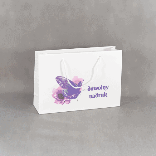 Torba papierowa premiumz nadrukiemm Kraftlux