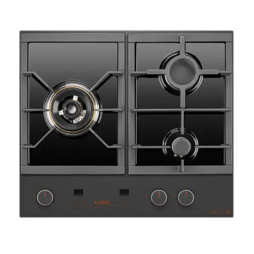 Fotile GLG60305-Y 600mm 3 Burner Cooktop Matte Grey