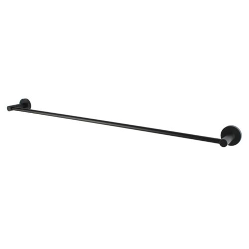 LUCID PIN 800mm Round Black Single Towel Rail