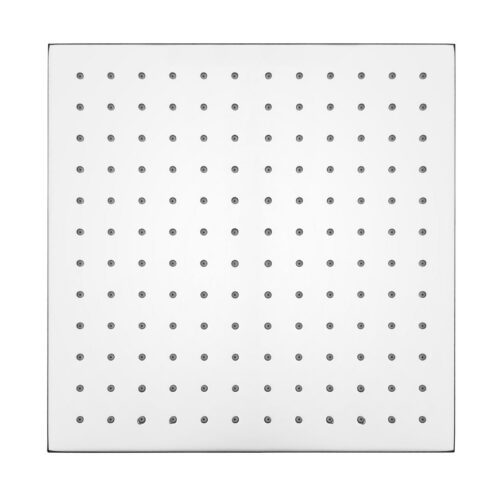 Square Chrome Rainfall Brass Shower Head 250mm