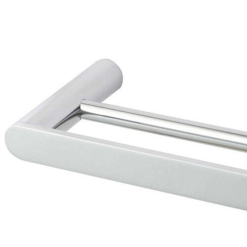 RUSHY Chrome Double Towel Rail 600mm