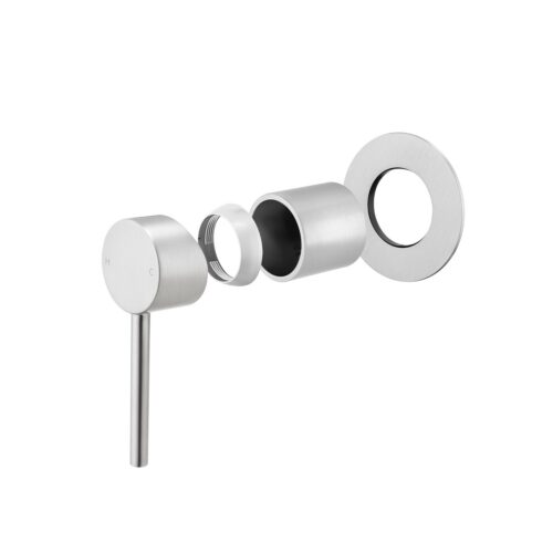 LUCID PIN- Brushed Nickel Wall Mixer (65MM Cover Plate）