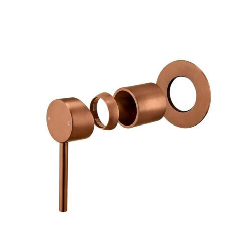 LUCID PIN Brushed Copper Wall Mixer Trim Kit Only (match CLPM)