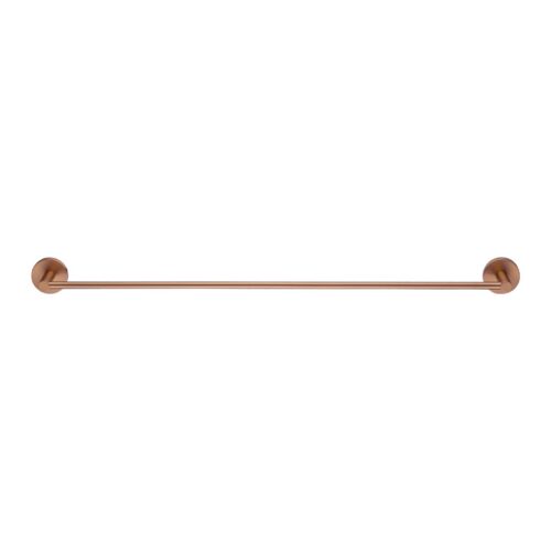 LUCID PIN- 800mm Brushed Copper Cuttable Single Towel Rail
