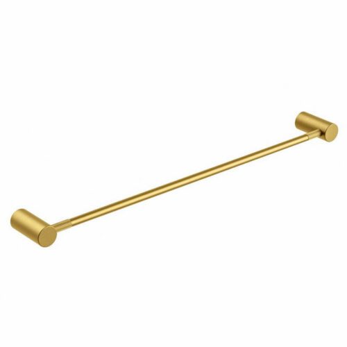 CADDENCE- 600mm Brushed Brass Single Towel Rail