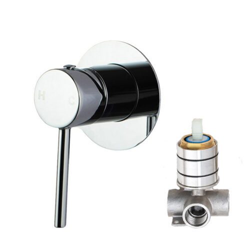 LUCID PIN- Chrome Wall Mixer (65MM Cover Plate)