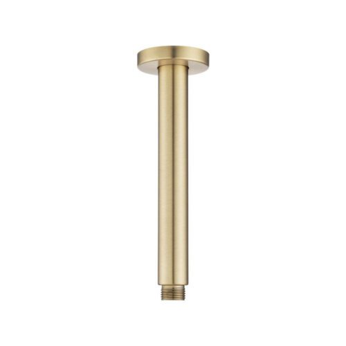 200mm Light Brushed Brass Ceiling Shower Arm