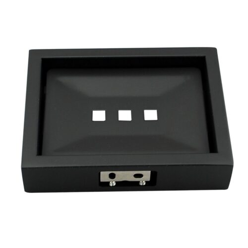 IVANO Matte Black Soap Dish Holder