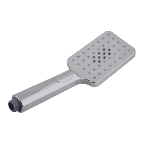 Square 3 Functions Brushed Nickel Rainfall Handheld Shower Head