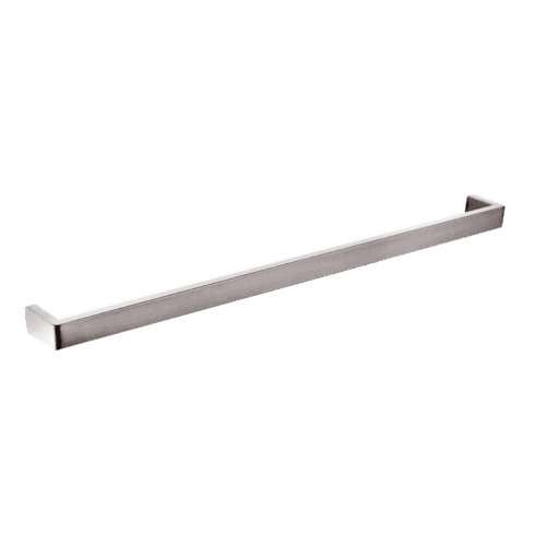 IVANO Series Square Brushed Nickel Single Towel Rail 800mm