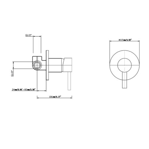 LUCID PIN Series BU0126-2-65.ST-NB Trim Kit(match CLPM)