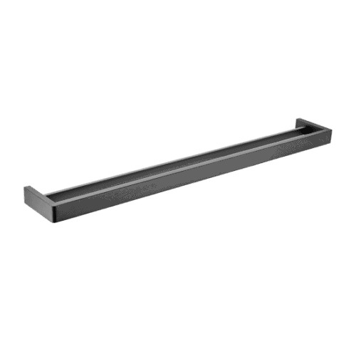 IVANO Series Square Gun Metal Grey Double Towel Rail 800mm