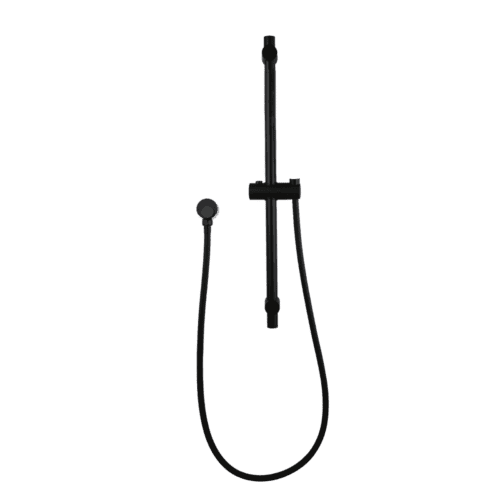Round Black Hand held Shower Rail