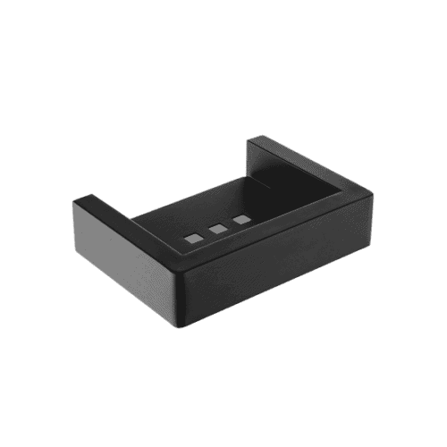 IVANO Series Square Black Soap Dish Holder