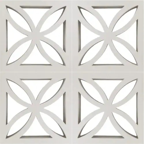 Flowers Coloured Breeze Block 290mm x 290mm x 90mm