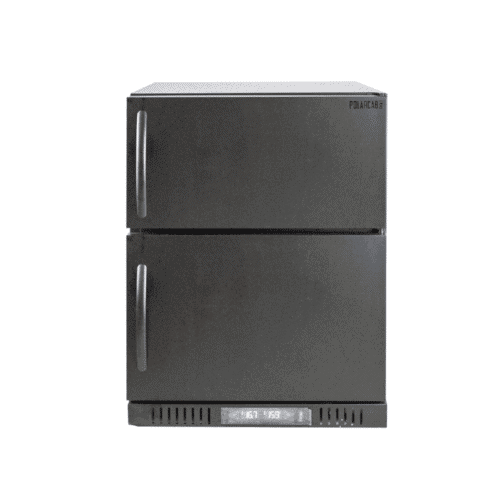 PolarCab Black Dual Fridge/Freezer