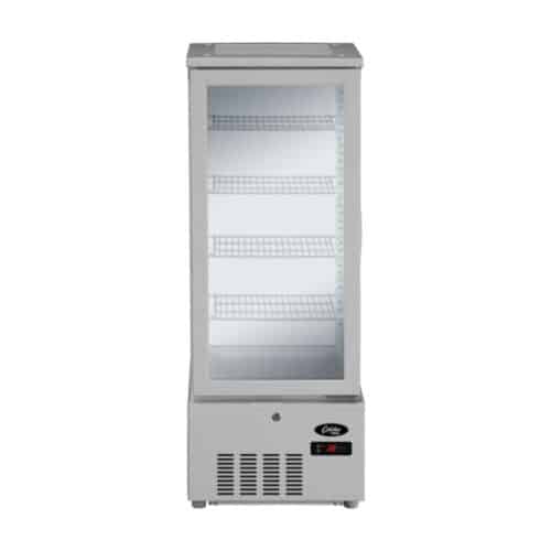 Refrigerated glass display cabinet - 98Lt, White