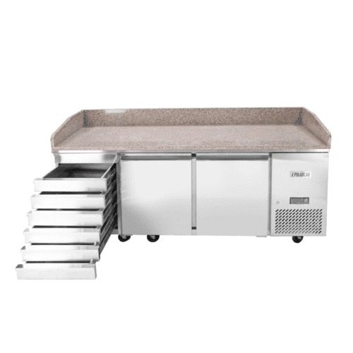 Pizza Making Fridge - Granite Top & Drawers
