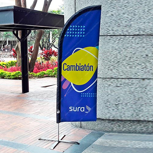 bandera publicitaria personalizada para eventos