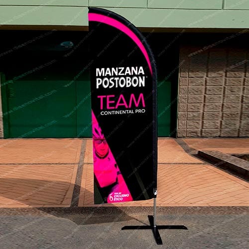 bandera publicitaria para eventos deportivos