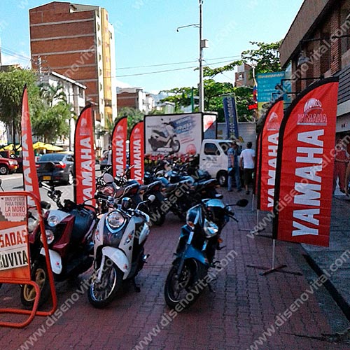 bandera personalizada para venta de motos en medellin