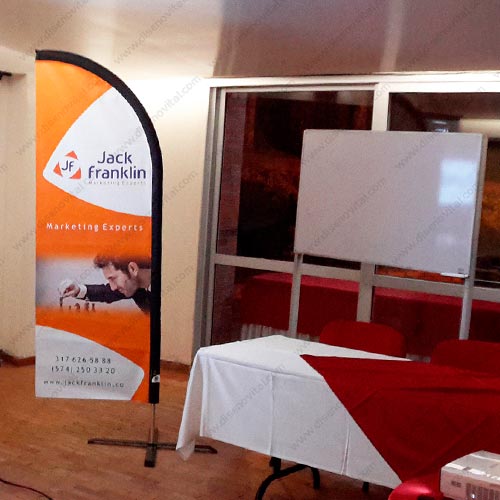 banderas publicitarias para conferencias y seminarios en medellin