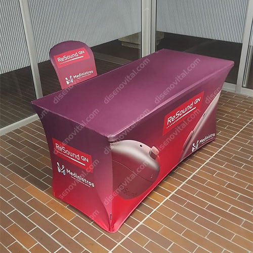 mesa plegable publicitario de 150 cm en medellin