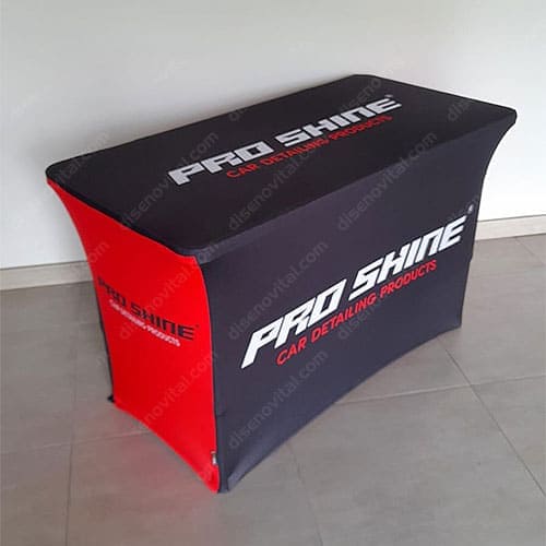 mantel publicitario personalizado para mesa de eventos y ferias en cali y risaralda