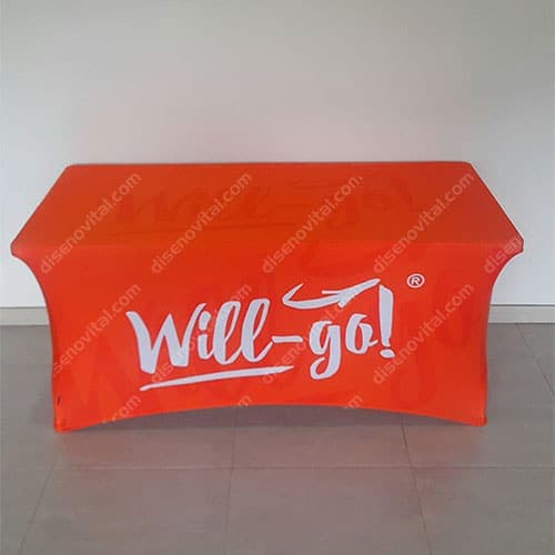 mantel spandex personalizado para colegios y universidades en medellin colombia