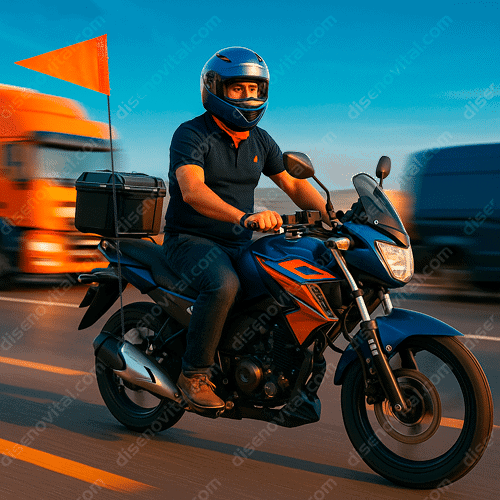 Banderin de seguridad para motos bicicletas trailers y remolques en medellin