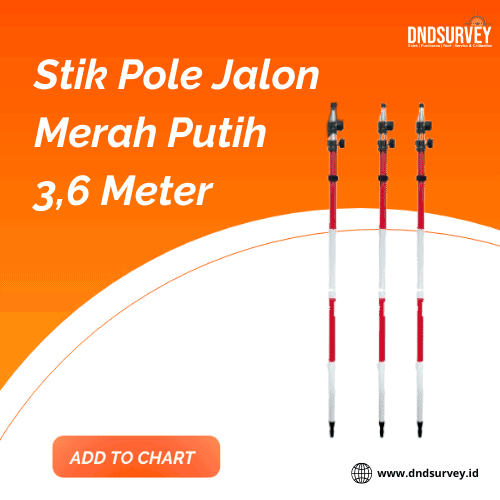 stik pole jalon merah putih 3,6 meter