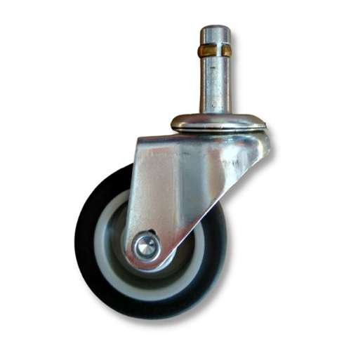 Rodaja de espiga de anillo de presion con rueda de hule termoplástico de 2″